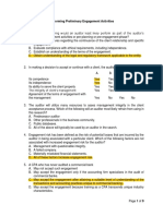 Performing Preliminary Engagement Activities