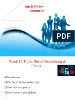 Week 15 Social Networking & Ethics