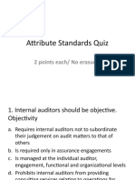 Attribute Standards Quiz 