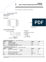 APM4953 Dual P-Channel Enhancement Mode Mosfet: Features