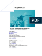 Operating Manual: Ac Oxytracer Analyzer On 7890 GC