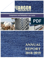 Argon Denims LTD Annual Report 2018-2019