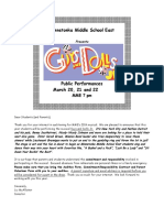 Guys and Dolls Audition Packet 2013