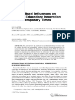 Sociocultural in Uences On Science Education: Innovation For Contemporary Times