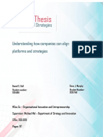 Master Thesis: Platforms and Strategies