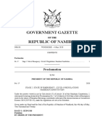 Government Gazette Republic of Namibia: Proclamation