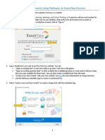 Create A Variety of Assessments Using Pathways 2E Examview Content