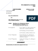 Judgment: SCZ Judgment No. 14 of 2011 P303 in The Supreme Court For Zambia