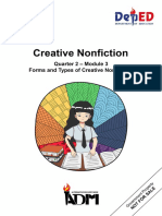 Signed Off - Creative Non Fiction G12 - q2 - Mod3 - Forms and Types of Creative Nonfiction - v3