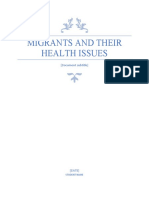 Migrants and Their Health Issues: (Document Subtitle)
