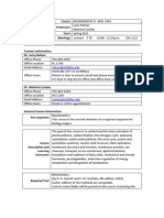 UT Dallas Syllabus For Biol3362.001.11s Taught by Mehmet Candas (Candas, Reitzer)