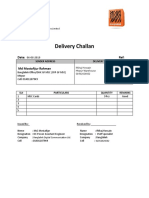 Delivery Challan - MSC