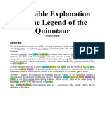 A Possible Explanation For The Legend of The Quinotaur
