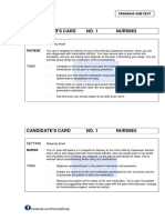 Oet Practice 2008 Role Player'S Card NO. 1 Nursing: Setting