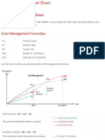 PMP Formulas Cheat Sheet 