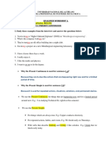 Workshop Simle Present V Present Continuos-Epim - Melvin - Ramos