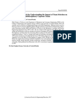 A Case Study Approach For Understanding The Impact of Team Selection On The Effectiveness of Multidisciplinary Capstone Teams