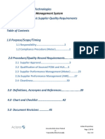 Electronic Supplier Quality Requirements