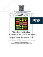 Tarikh 'S-Sudan: The History of The Land of The Blacks Al-Qadi Abd'r-Rahman As-Sa'di