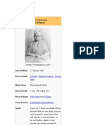 Swami Vivekananda: Calcutta Bengal Presidency British India