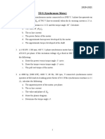 Electrical Machine 2020-2021: TD 8 (Synchronous Motor)