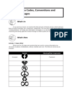 Media Codes, Conventions and Messages: What's in