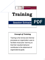 Training: Session Extracts