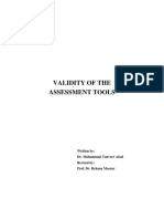 Validity of The Assessment Tools: UNIT-6