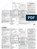 Product and Application Description Technical Data: Warning