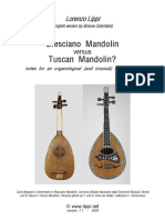 Bresciano Mandolin Versus Tuscan Mandoli