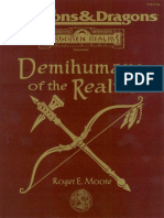 Roger Moore - DeMIHUMANS of The REALMS (Advanced Dungeons & Dragons - Forgotten Realms Assessory) (1999, Wizards of The Coast)