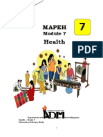 Mapeh Health: Department of Educa I N Republi of The Philippines Health - Grade 7 Alternative Delivery Mode