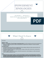 Empowerment Technologies: Quarter 1 - Module 6 Principles of Visual Design Using Infographics