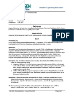 Lab Policies Hemoglobin A1C - Cobas c501 Lab 4004