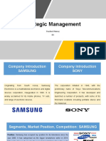 Strategic Management Sony Samsung