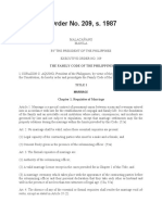 Executive Order No. 209, S. 1987: The Family Code of The Philippines