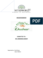 Finance Report: Submitted To:-Dr. Himanshu Barot