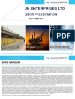 Welspun Enterprises LTD - Investor Presentation - 2