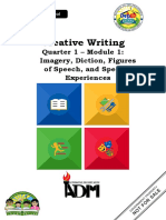 Creative Writing: Quarter 1 - Module 1: Imagery, Diction, Figures of Speech, and Specific Experiences