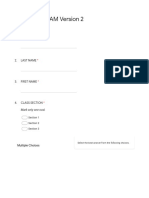 P3 Exam - Version 2 - Google Forms
