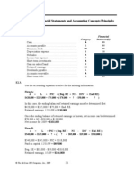 Financial Statements and Accounting Concepts/Principles: Category Financial Statement(s)