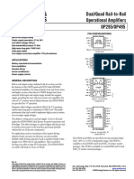 Dual/Quad Rail-to-Rail Operational Amplifiers OP295/OP495: Features Pin Configurations