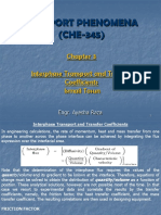 Transport Phenomena (CHE-345) : Interphase Transport and Transfer Coefficients Ismail Tosun