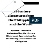21st Century Literature11 - Q1 - Mod1 - Understanding Literary History - Version 3