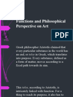 Functions and Philosophical Perspective On Art