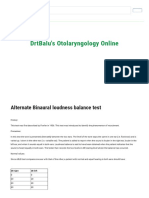 Alternate Loudness Balance Test