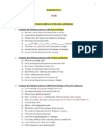 REVISION TEST 1 Present-Simple-and-Continuous SALVA