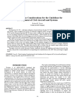 Small Airplane Considerations For The Guidelines For Development of Civil Aircraft and Systems