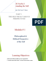 GE SocSci 1 - Understanding The Self Module 1