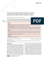 Continuous Erythropoietin Receptor Activator Ameliorates Diabetic Kidney Disease in Rats